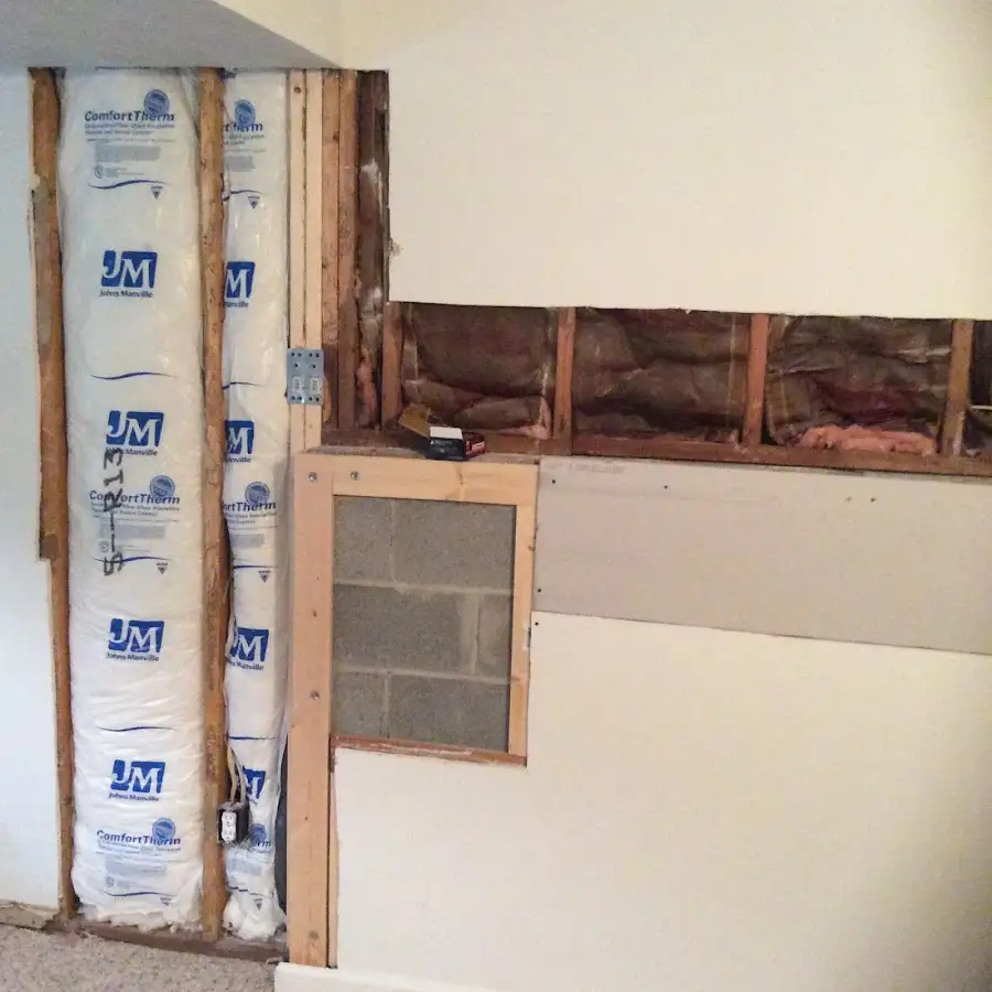 Wall insulation replacement during Odor Removal & Deodorization in Marion